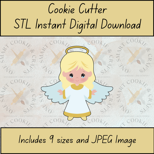 Angel Cookie Cutter STL File