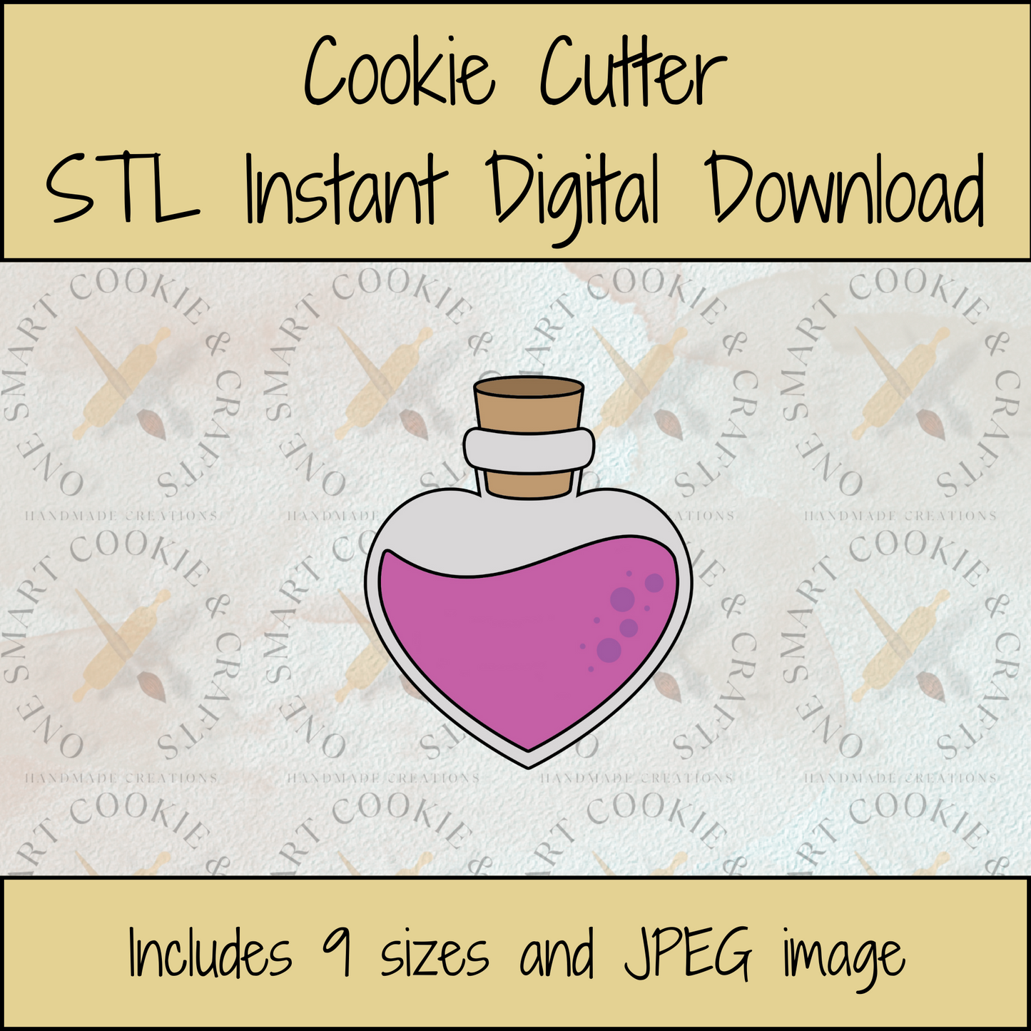 Potion Cookie Cutter STL File