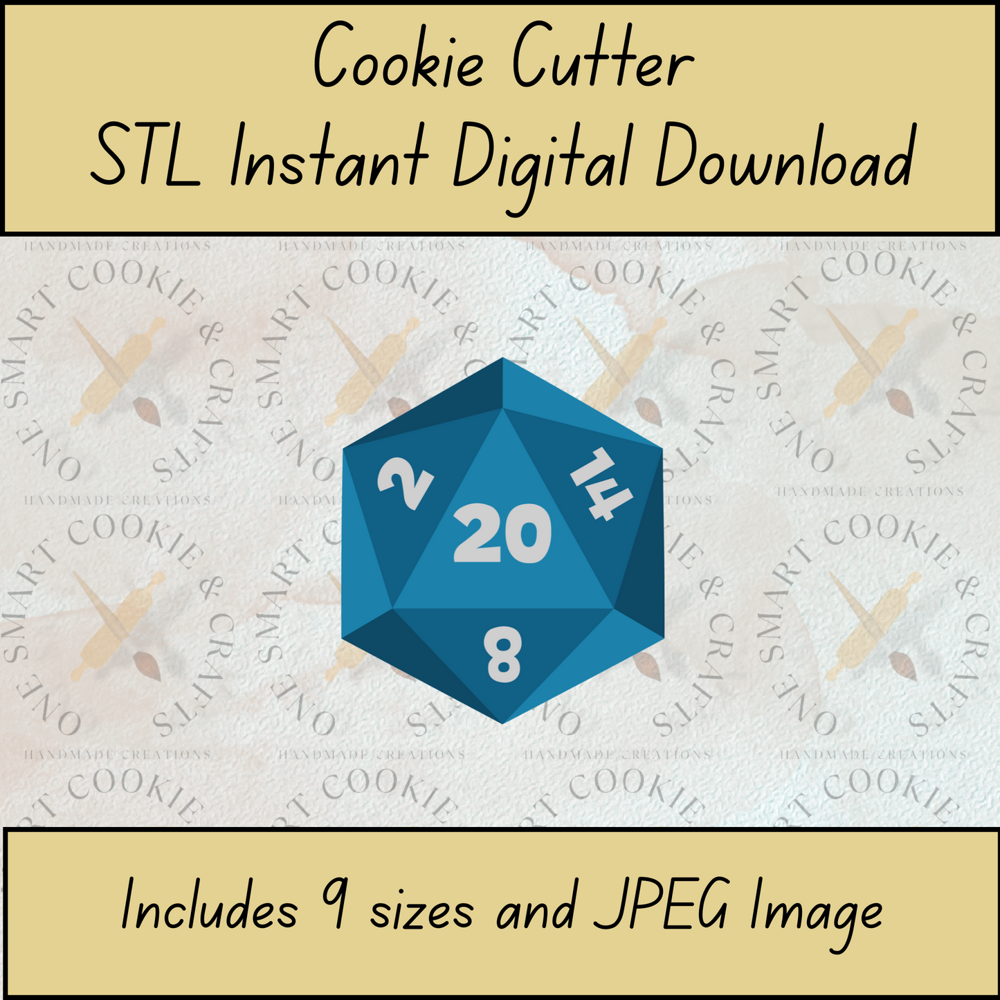 Dice Cookie Cutter STL File