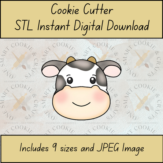 Cow Cookie Cutter STL File