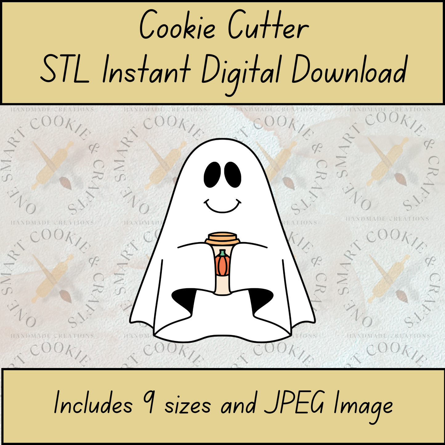 Ghost Cookie Cutter STL File