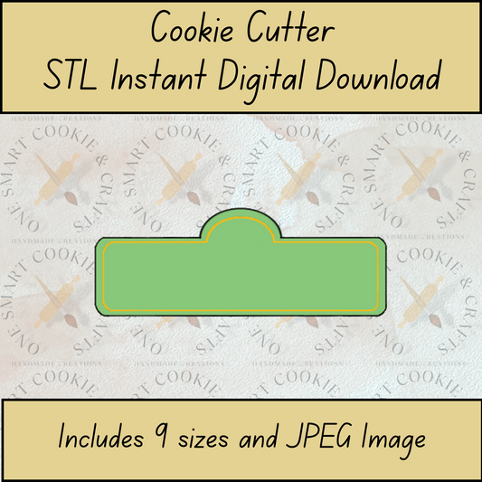 Street Sign Cookie Cutter STL File