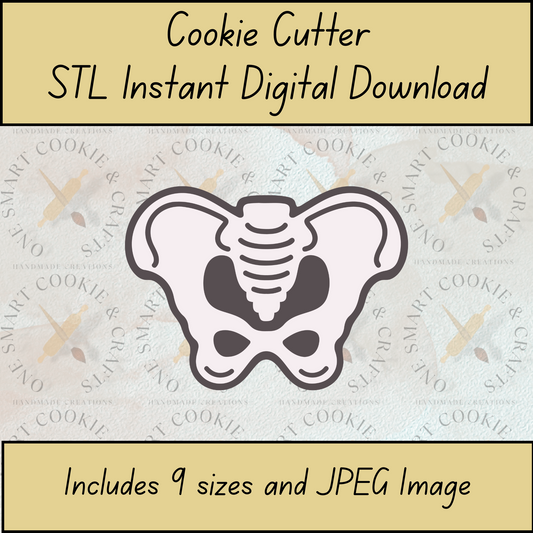 Pelvic Bone Cookie Cutter STL File