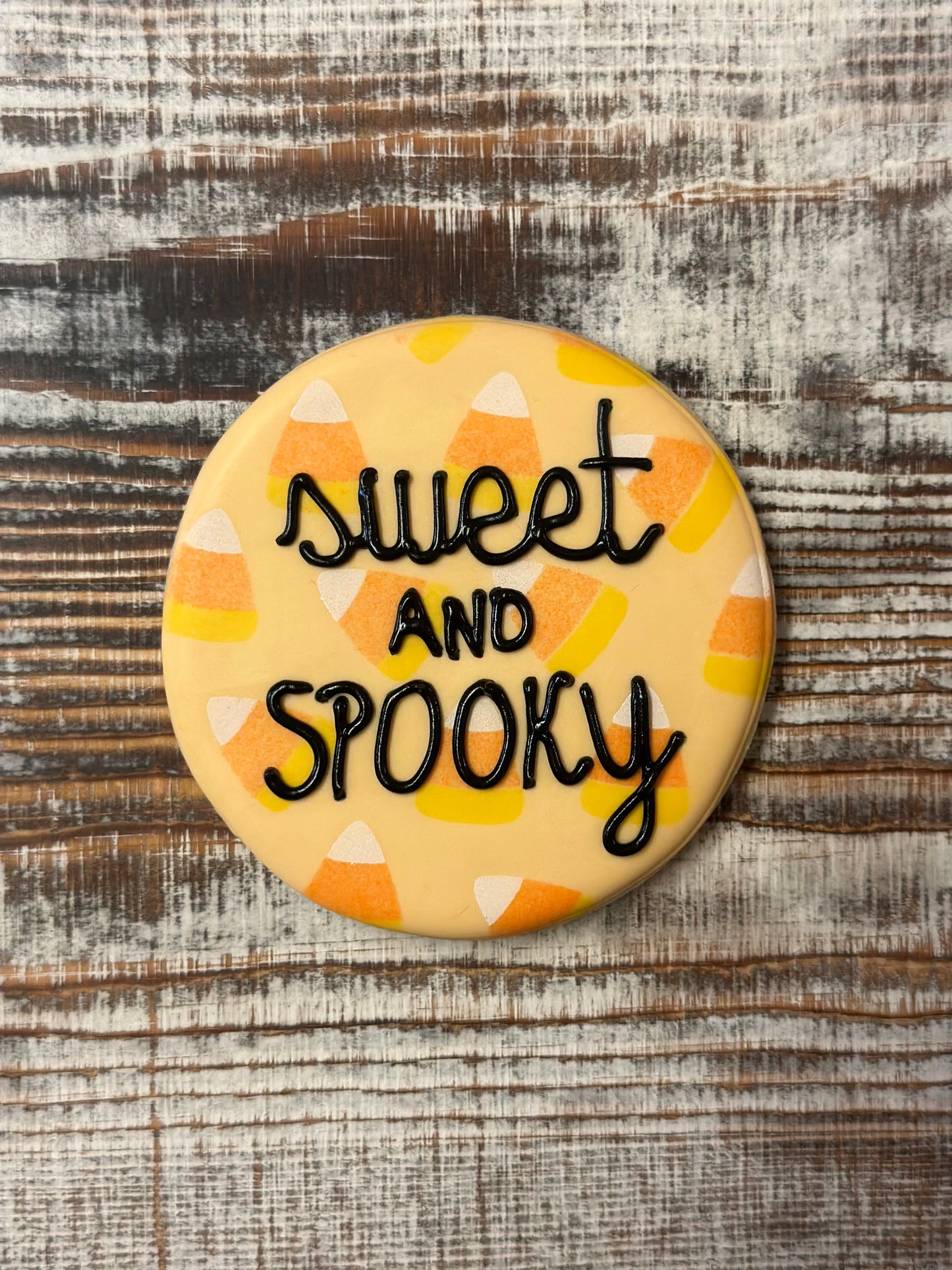 Candy Corn Background Cookie Stencil