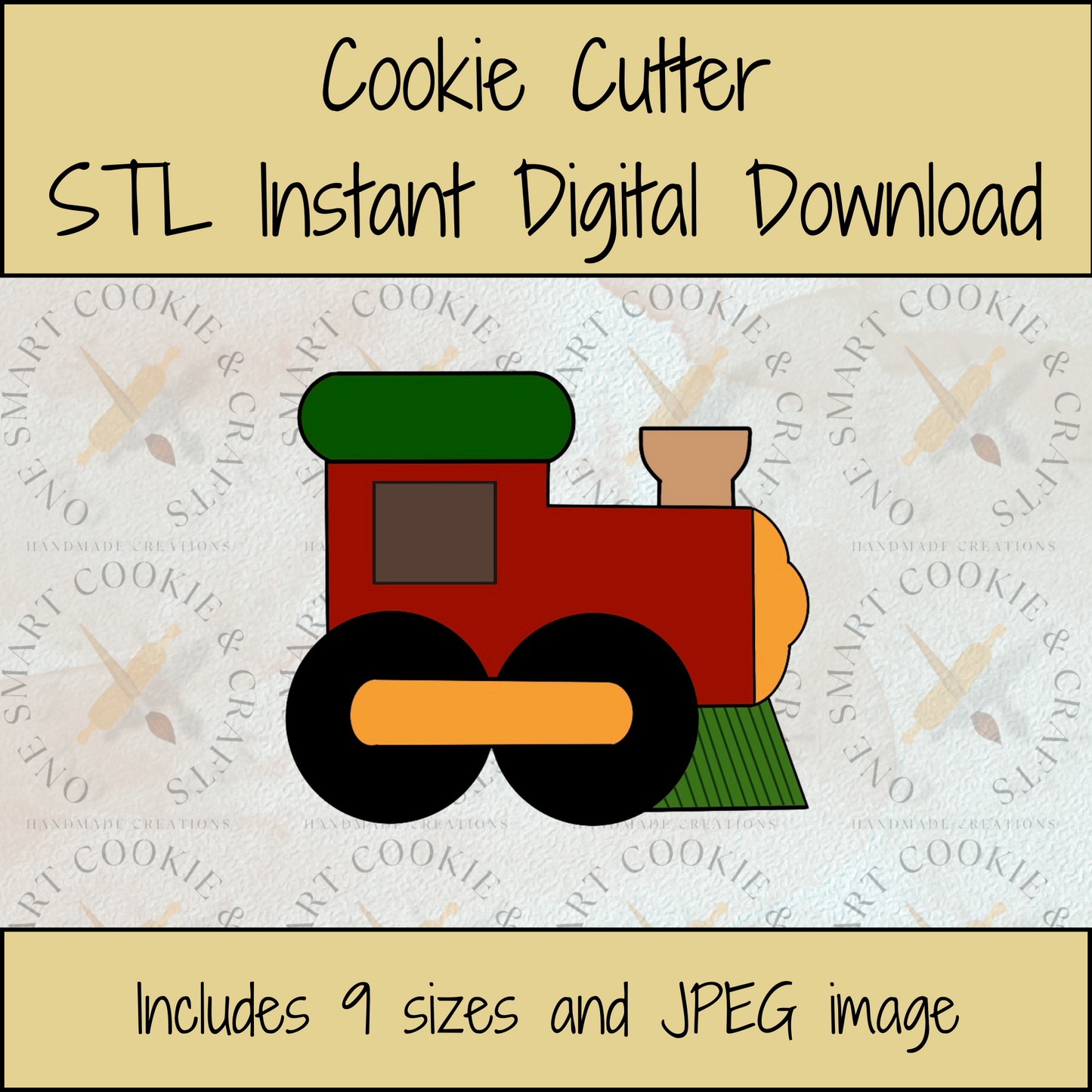 Train Cookie Cutter STL File