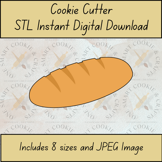 Bread Cookie Cutter STL File