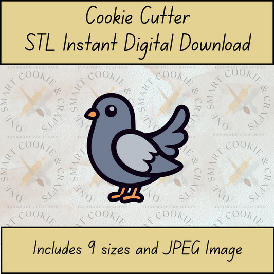 Pigeon Cookie Cutter STL File