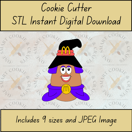 Witch Cookie Cutter STL File