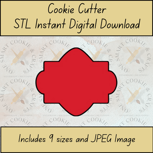 Plaque Cookie Cutter STL File
