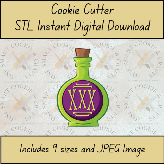 Potion Cookie Cutter STL File