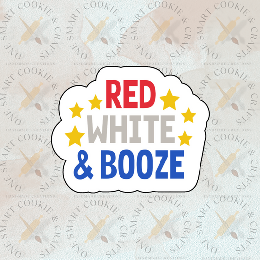 Red, White and Booze Cookie Cutter