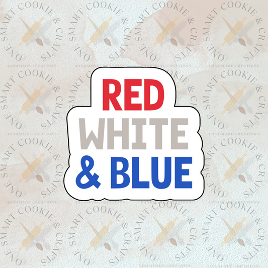 Red, White and Blue Cookie Cutter