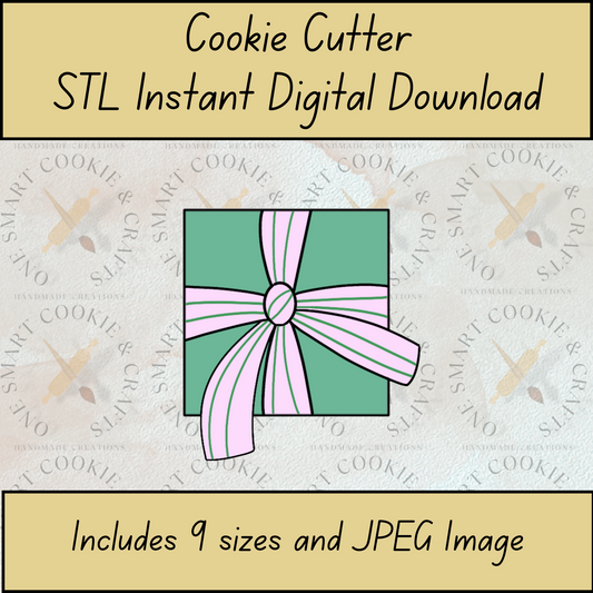 Present Cookie Cutter STL File