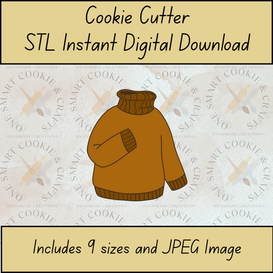 Sweater Cookie Cutter STL File