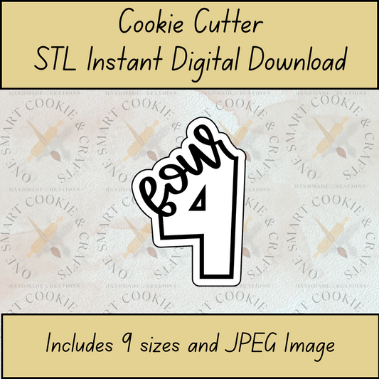 4 Cookie Cutter STL File