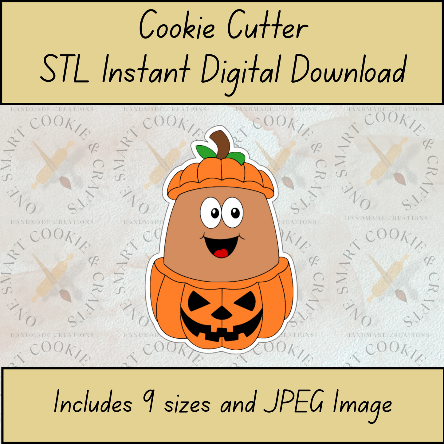 Pumpkin Cookie Cutter STL File
