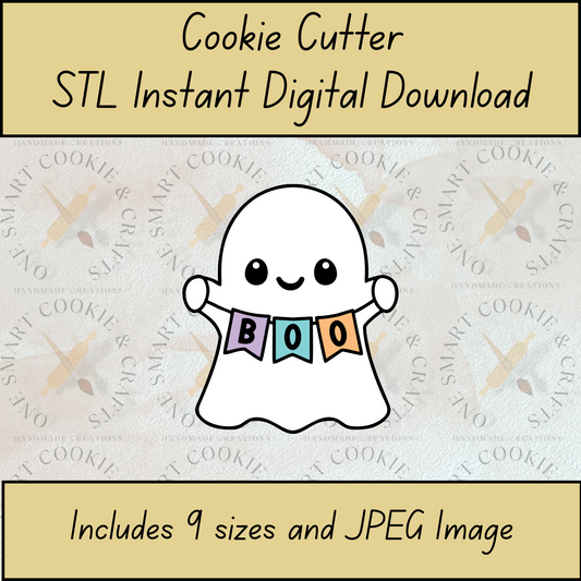 Ghost Cookie Cutter STL File