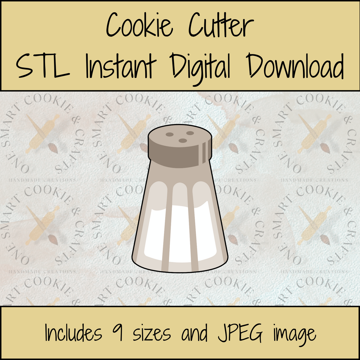 Salt & Pepper Cookie Cutter STL File