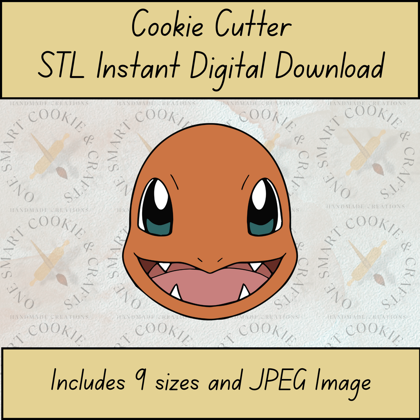 Orange Alien Cookie Cutter STL File