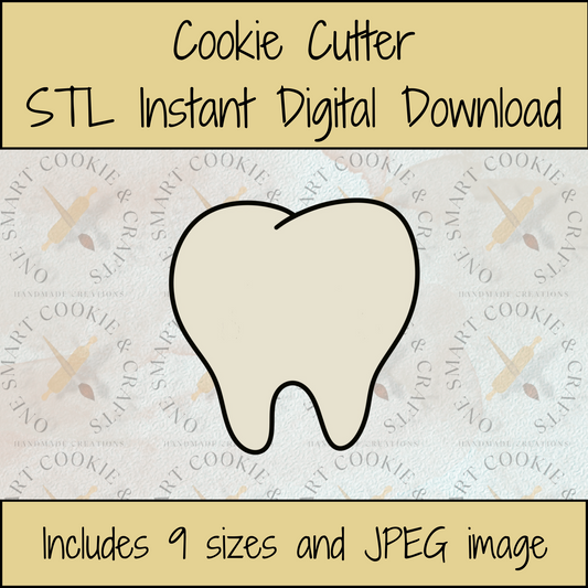 Tooth Coat Cookie Cutter STL File