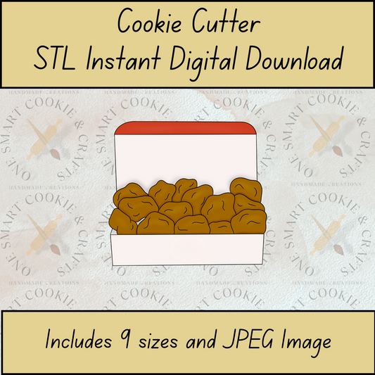 Chicken Nuggets Cookie Cutter STL File