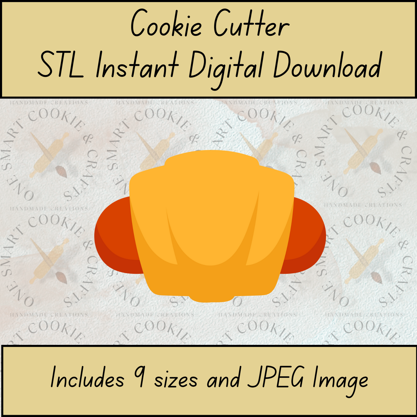 Pigs in a Blanket Cookie Cutter STL File