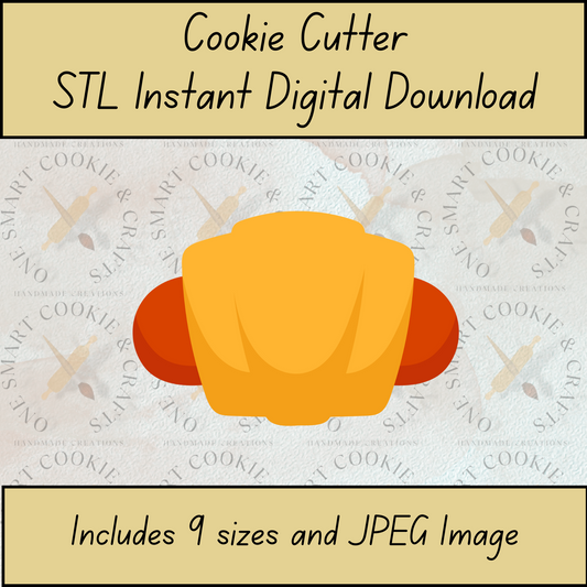 Pigs in a Blanket Cookie Cutter STL File