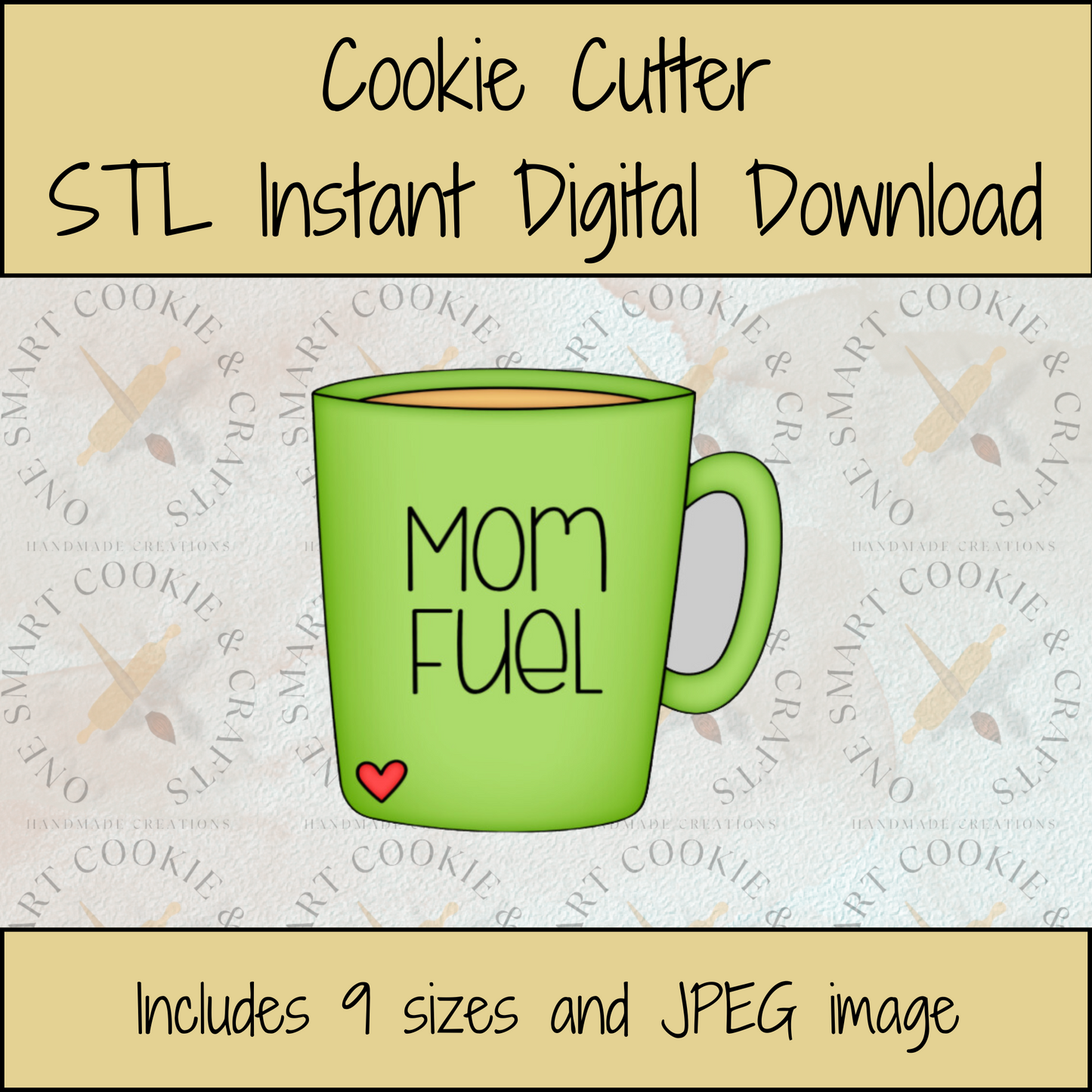 Coffee Cup Cookie Cutter STL File