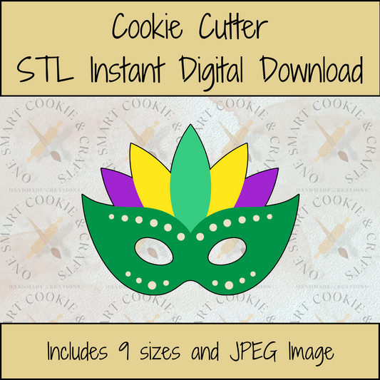 Mask Cookie Cutter STL File