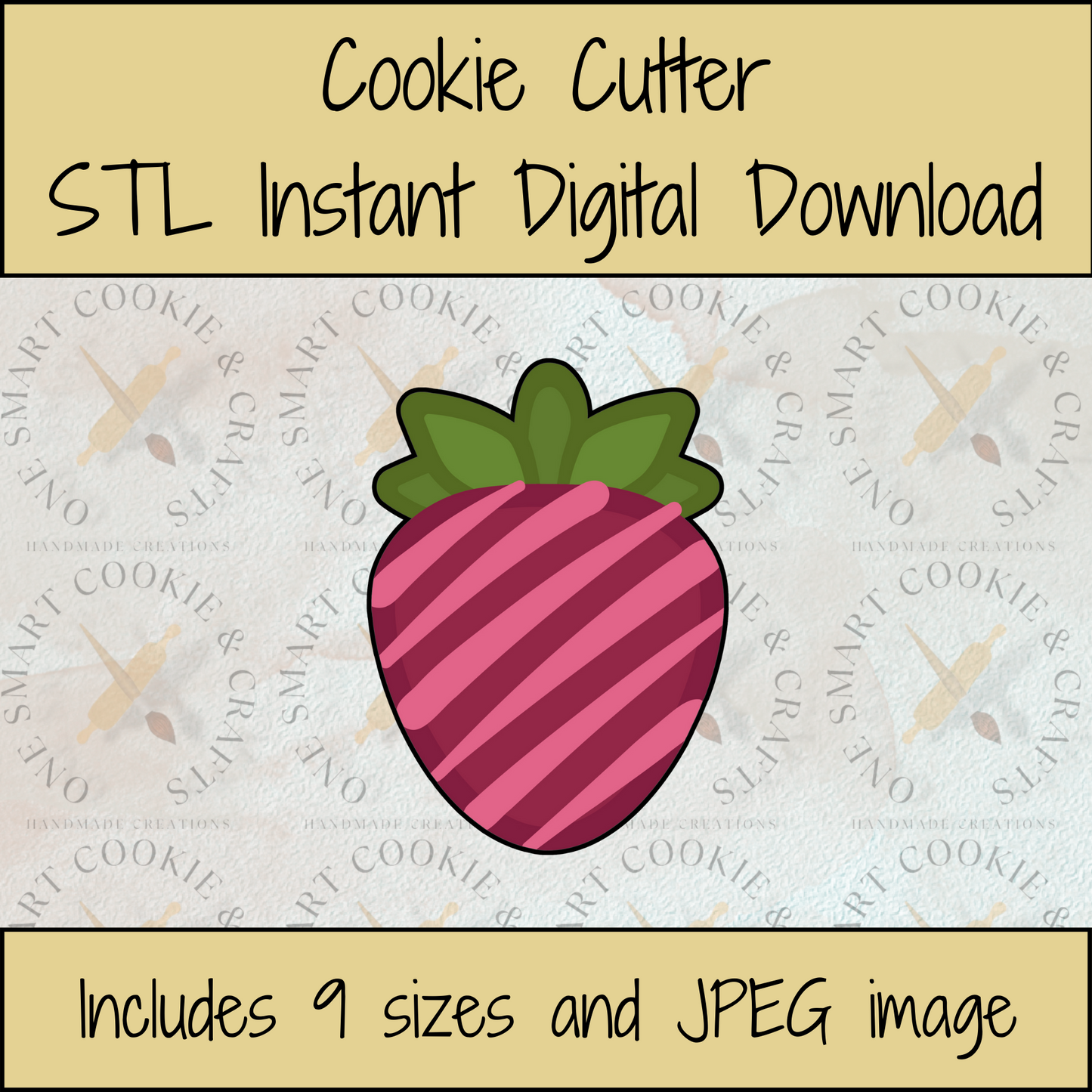 Strawberry Cookie Cutter STL File