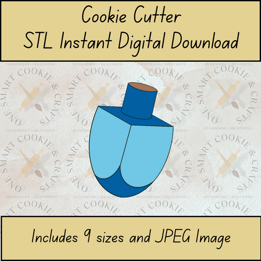 Dreidel Cookie Cutter STL File