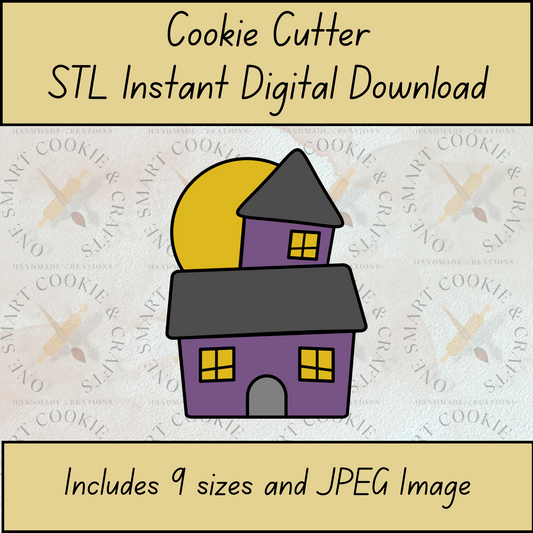 Haunted House Cookie Cutter STL File