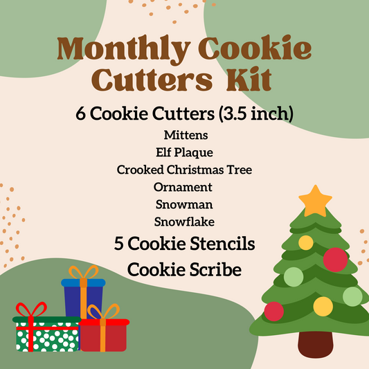 Kit cortador de galletas navideñas