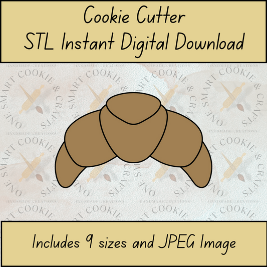 Croissant Cookie Cutter STL File