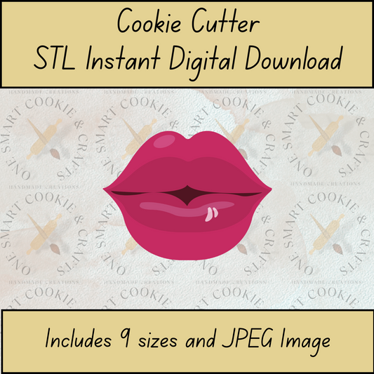 Lips Cookie Cutter STL File