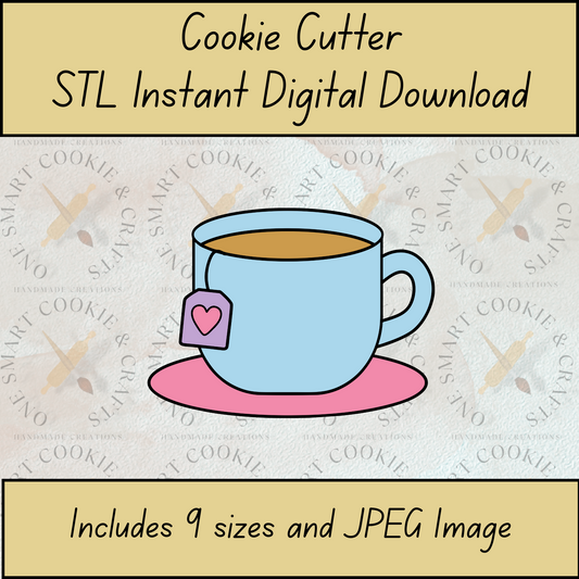 Cortador de galletas de taza de té