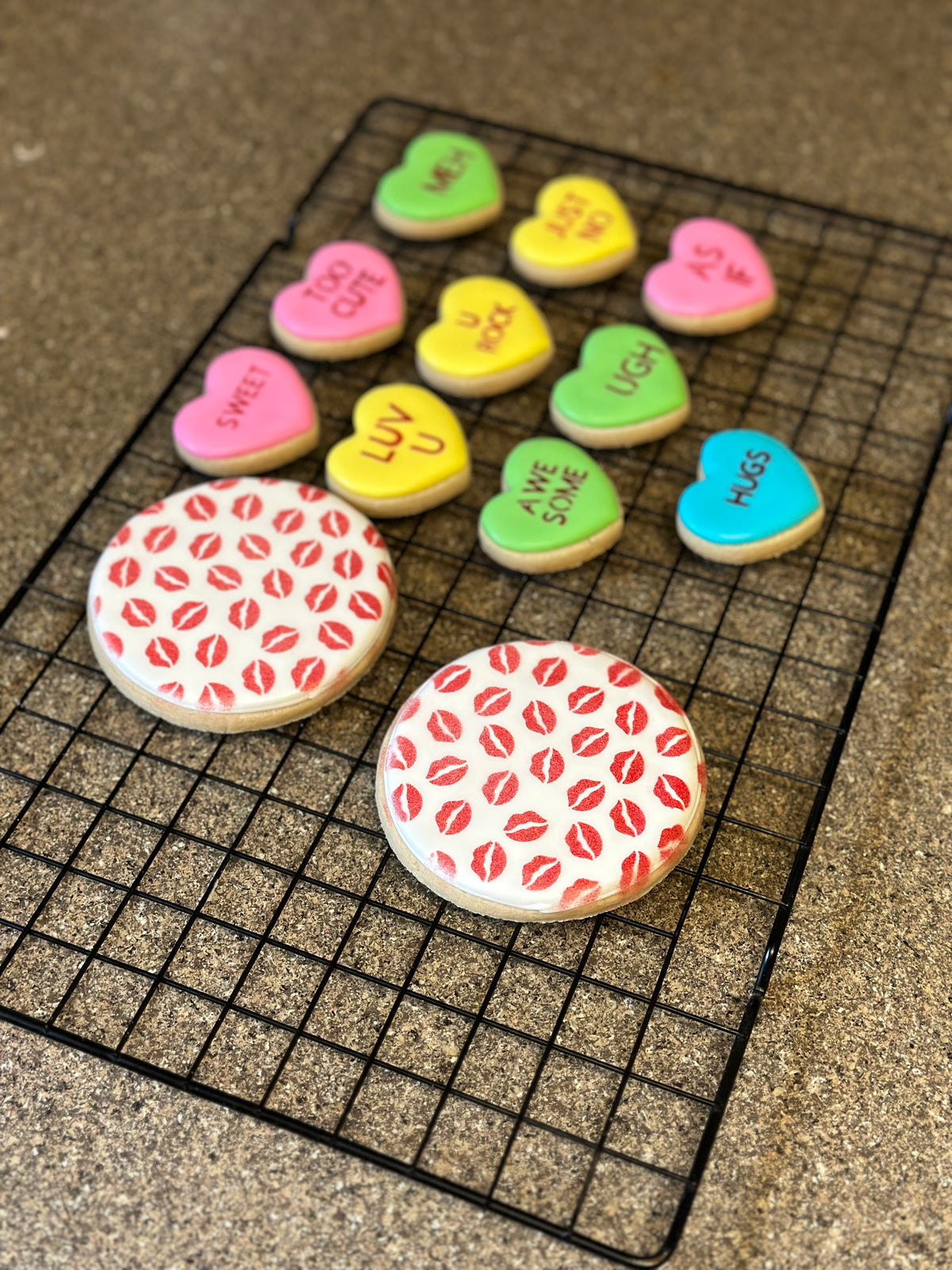 Conversation Hearts Stencil
