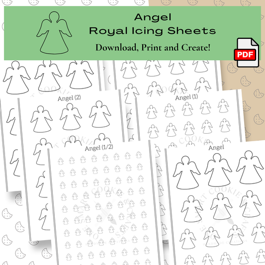 Angel Royal Icing Transfer Sheet