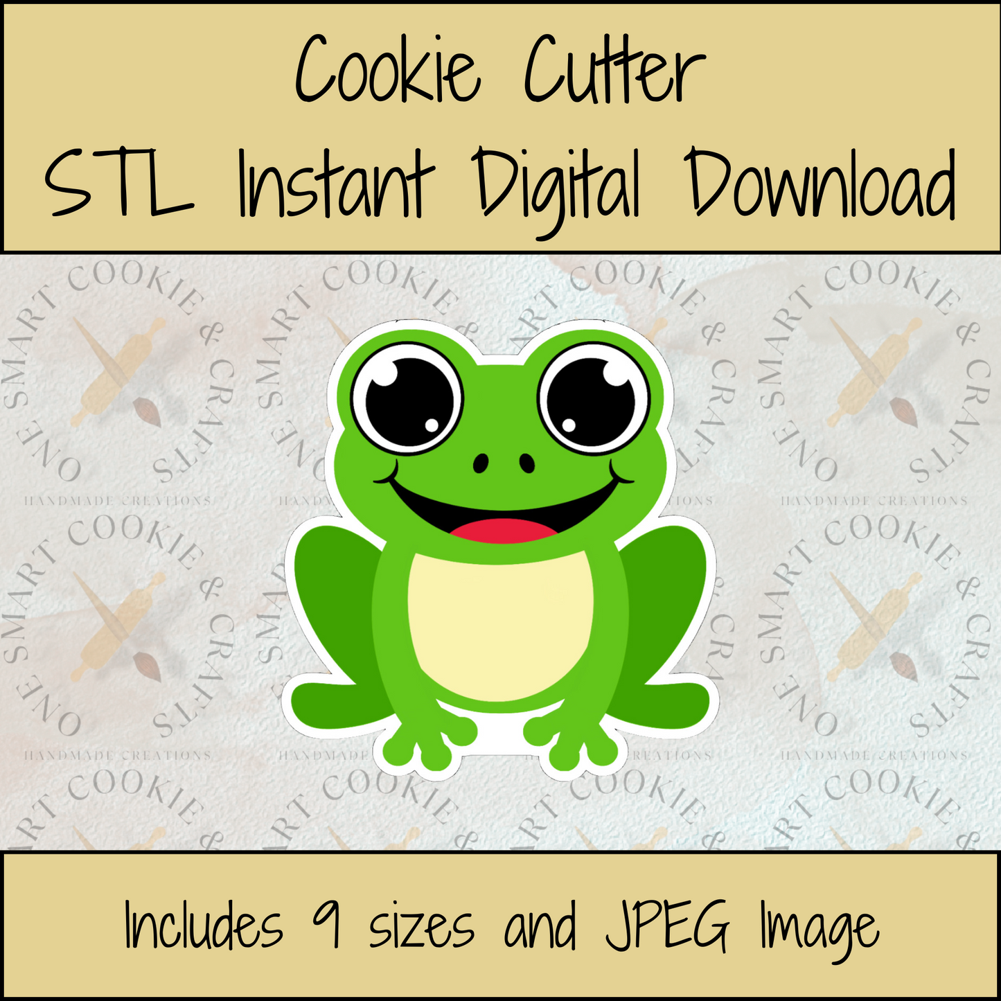 Frog Cookie Cutter STL File