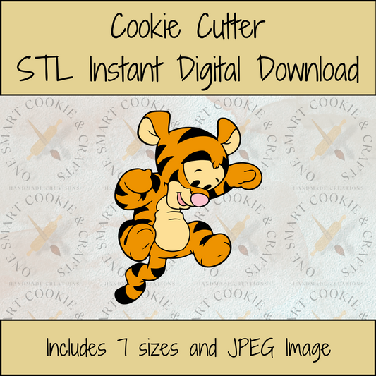 Tiger Cookie Cutter STL File