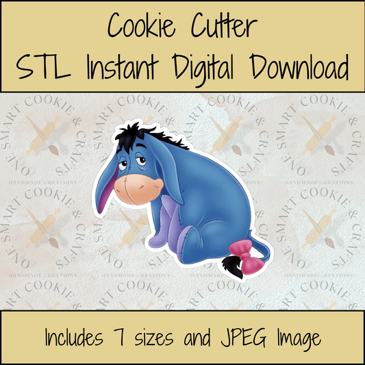 Donkey Cookie Cutter STL File