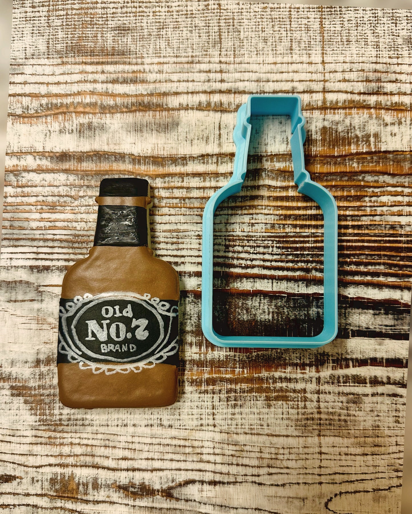 Whiskey Bottle Cookie Cutter STL File