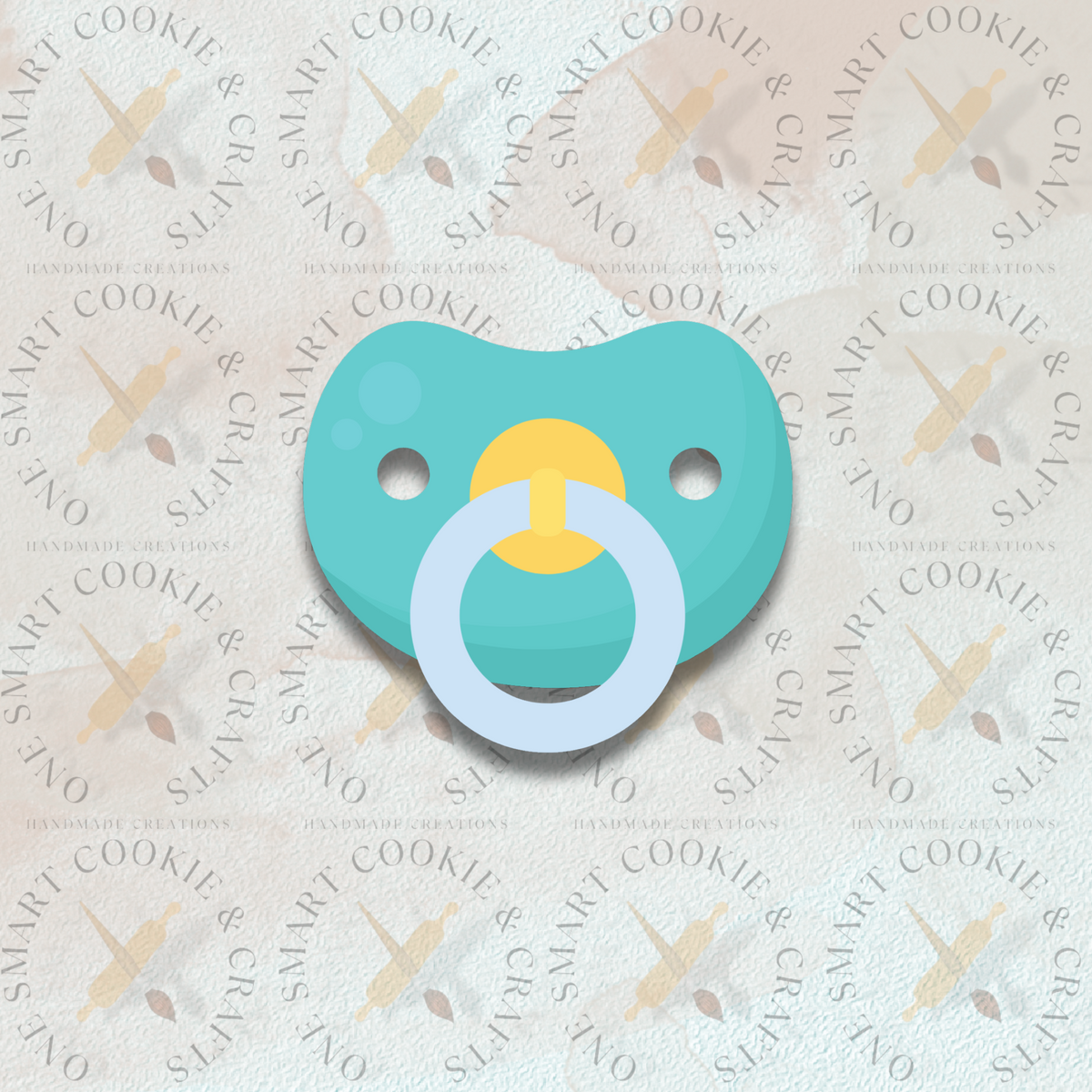Blue Pacifier Cookies Pacifier Cookie Cutter – One Smart Cookie and Crafts