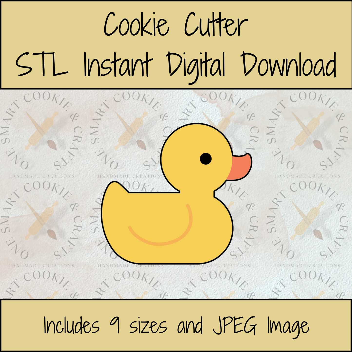 Duck Cookie Cutter STL File