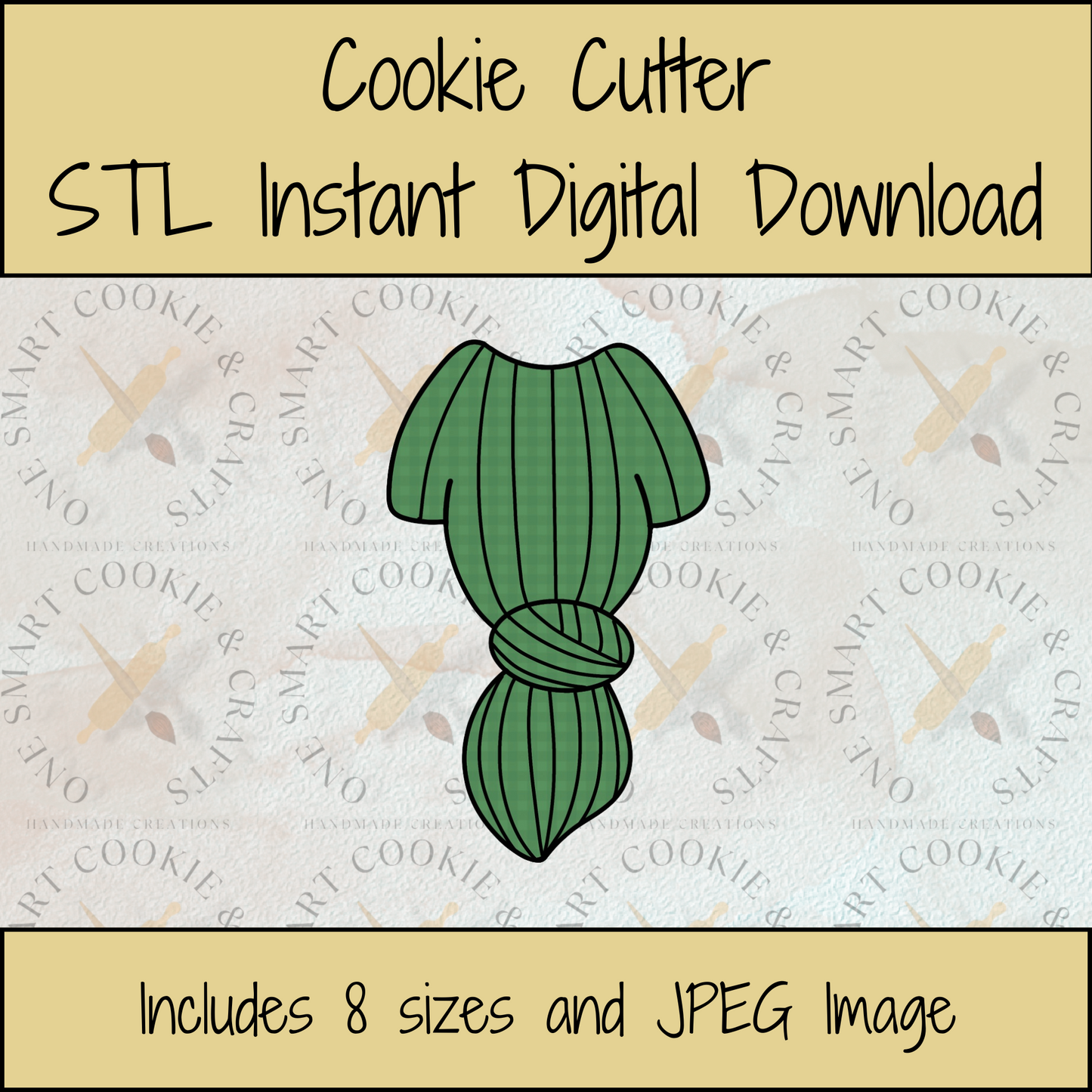 Onesie Cookie Cutter STL File