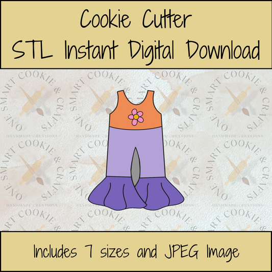 Overalls Cookie Cutter STL File