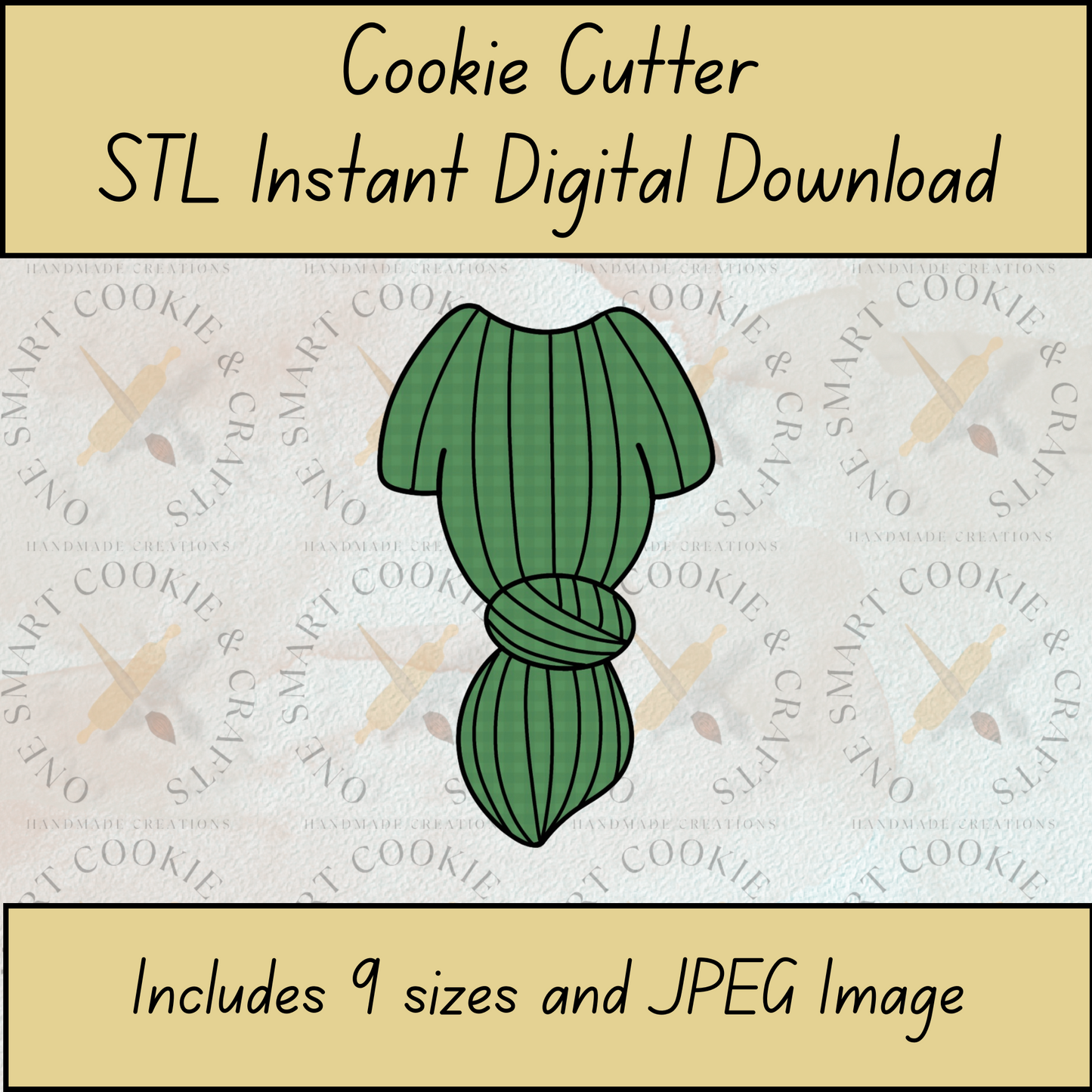 Baby Onesie Cookie Cutter STL File