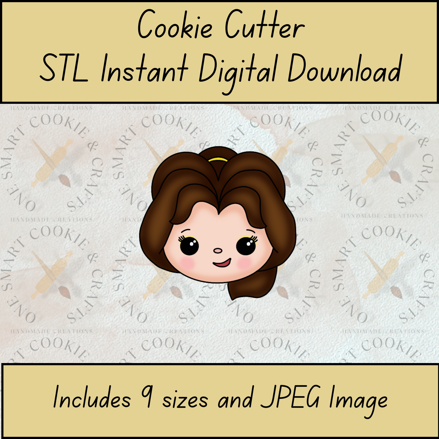 Princess Cookie Cutter STL File