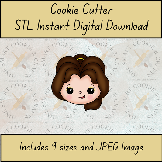 Princess Cookie Cutter STL File
