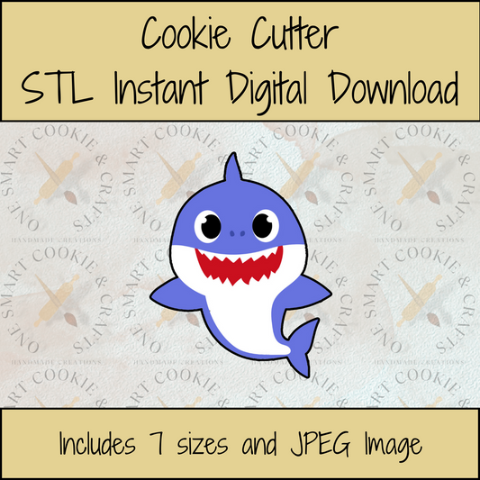 Baby Shark Cookie Cutter STL File